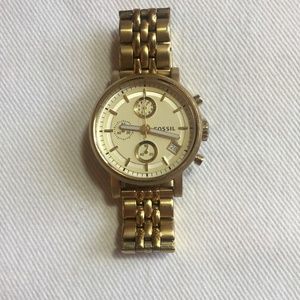 Fossil Gold Accent Watch